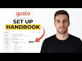 How To Set Up An Employee Handbook on Gusto 2026 Quick Guide