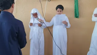 اذاعة الصف الأول متوسط بقيادة رائد الصف الأستاذ أحمد علوان 