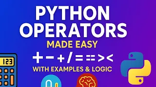 Python Operators Tutorial 2025 Learn Arithmetic Comparison Logical Assignment Bitwise Operato