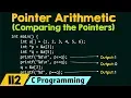 Pointer Arithmetic Comparing the Pointers