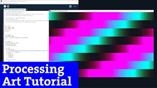 Ep 4 Processing tutorial GRID with while loop and color Creative coding and Procedural art