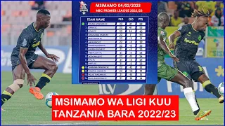 msimamo wa ligi kuu tanzania bara 2022 23 nbc leo february 04 2023 magoli ya yanga vs namungo leo