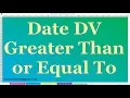 How to Create Data Validation for Date Greater Than or Equal To in MS Excel 2013