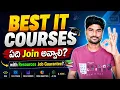 Best IT Courses for Job 2026 Data analyst Java Full Stack Data Science DSA Telugu