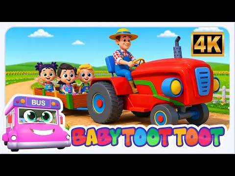 Wheels on the Tractor | Learn About Farm Vehicles with Fun with Baby Toot Toot