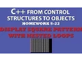 5-22 C Display Square Pattern Using Nested For Loops