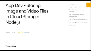 App Dev - Storing Image and Files in Cloud Storage Node js Qwiklab