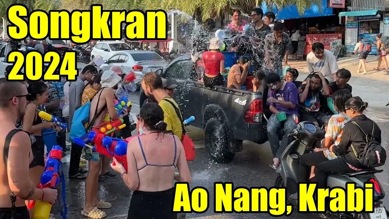 #songkran2024 AO NANG, Krabi Thailand