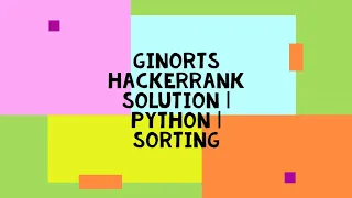 ginortS HACKERRANK SOLUTION PYTHON SORTING