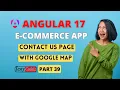 Angular 17 ecommerce project from scratch Contact us component in angular