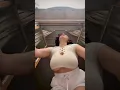 Lagu 💕Milada Moore in window no bra👙👕 Big huge Boobs girl erotic model. Милада Мур
