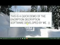JavaFx - File Encrypter Decrypter application software Demo