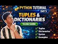 Python Day 5 Tuples Dictionaries Complete Tutorial Telugu It s Python