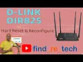 D-Link DIR 825 Hard Reset and Re Configure