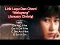Lirik Lagu Beserta Chord - Melayang - January Christy