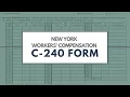 C-240 New York Workers Compensation Form