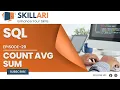 Count Avg Sum Functions and Expressions SQL Aggregate Functions - COUNT SUM AVG MAX MIN