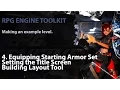RPG Engine Toolkit 04 Equipping Starting Armor Set Setting the Title Screen Building Layout Tool