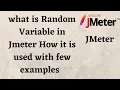 How to generate a random Number How to do performance testing in Jmeter with random Variable