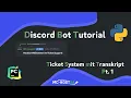 MC-HOST24 Ticket System mit Transkript Part 1 - Python Discord Bot Tutorial S01