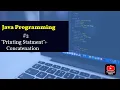 Printing Statement in java and how to Concatenation in java program