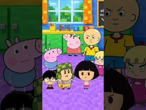 CHAVITO DEFIENDE A SU HERMANITA 😤🤣 #chavodel8 #minecraft #peppapig