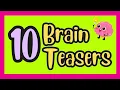 10 FUN Brain Teasers Riddles for Kids Classroom Brain Breaks OR Family Fun