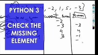 Missing Element in an Array Python 3