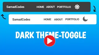 Theme Toggle Feature using HTML CSS AND JS Easy Theme Tutorial
