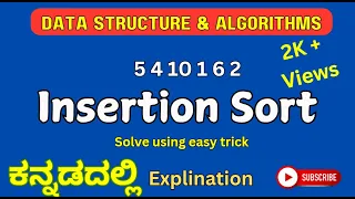 Insertion sort problems Data structures Algorithms VTU All universities