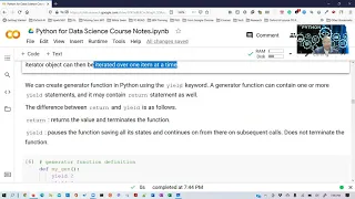 Python for Data Science Lesson 5 - Iterators and Generators