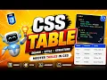 CSS Tables Explained in Tamil Border Padding Text Alignment Tutorial
