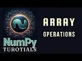 Array Operation Functions NumPy Tutorials