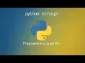 Python Tutorial for Beginners Strings in python