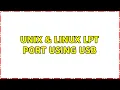 Unix Linux LPT port using USB
