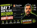 English Day 7 How to Use Decoder in Burp Suite Secrets Bug Hunting Full Course