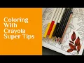How I Use Crayola Super Tips in My Adult Coloring Books