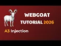 WebGoat A3 3 Injection - SQL Injection Mitigation