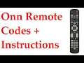 Watch Onn 6 Device Universal Remote Control Codes Instructional by Skywind007