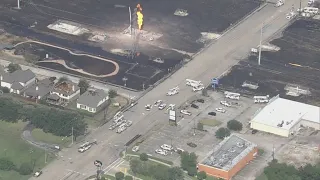 Deer Park pipeline fire continues to burn a day after explosion