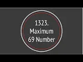 Maximum 69 Number Leetcode 1323