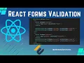 Validate Forms in React JS with Functional Components Part 2