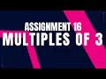 Multiple of 3 Assignment 16 Python coding tips tricks Nxtwave ccbp 4 0 telugu ccbp Python