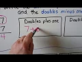 Grade 1 Math 3 5 Doubles plus 1 Doubles minus 1