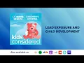 Lead Exposure and Its Effects on Child Development Kids Considered Podcast