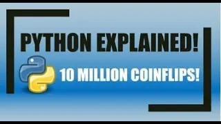 Simulating 10 MILLION COINFLIPS in Python