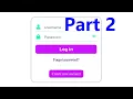 How To Create A Standard Login Form - Part