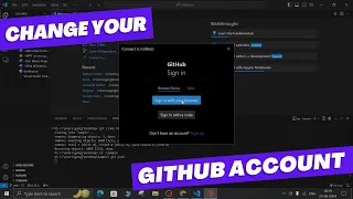 How to Change GitHub Account from VS Code How to Old GitHub Account From Laptop