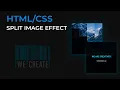 Split image on hover HTML and CSS