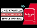 How To Check Vanilla Visa Gift Card Balance Online